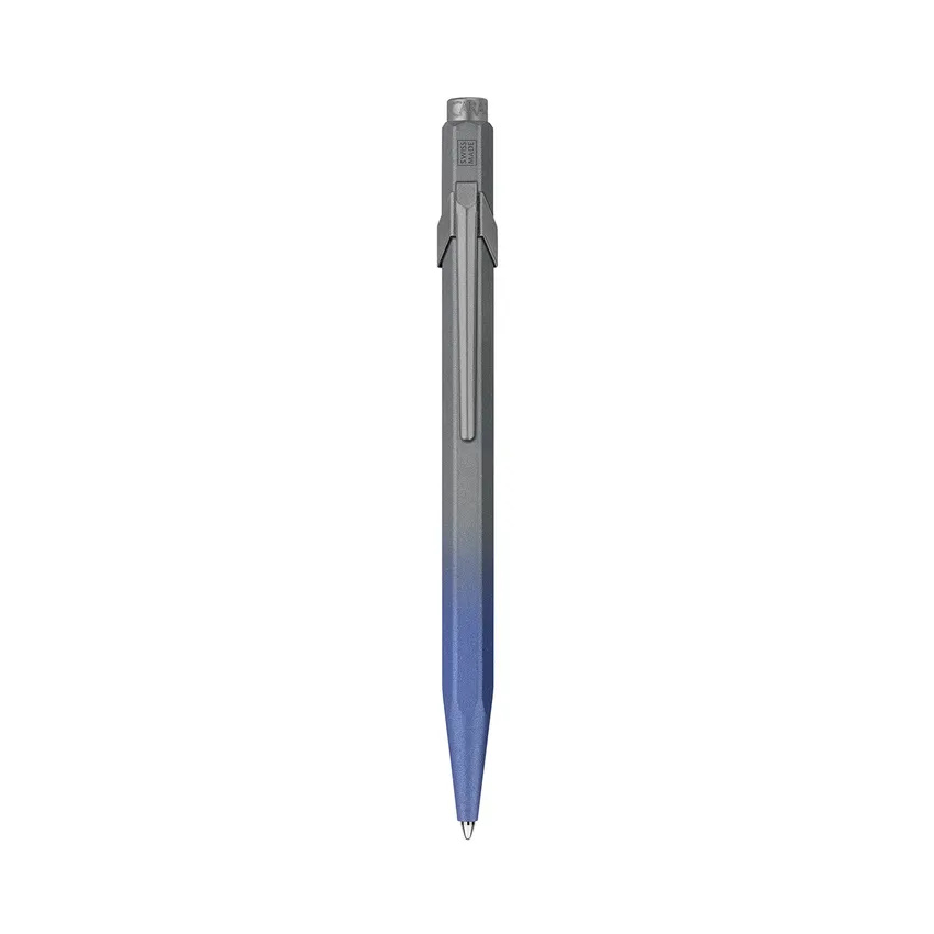 Caran d'Ache 849 Claim Your Style Ed. 5, stormy blue in grey slimpack Ballpoint Pen