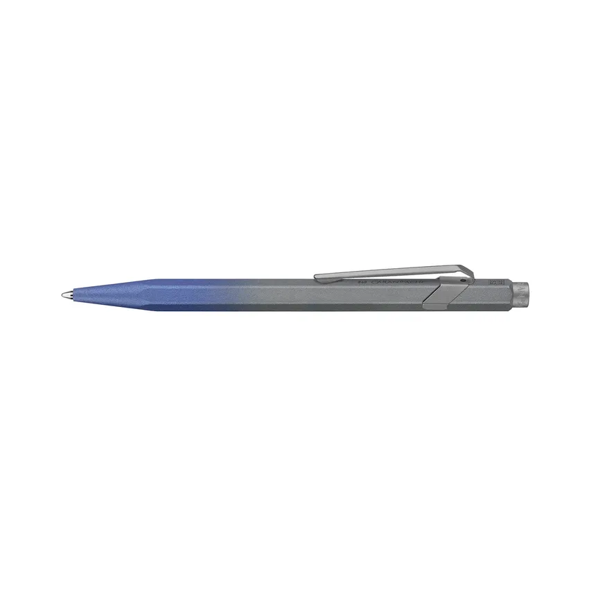 Caran d'Ache 849 Claim Your Style Ed. 5, stormy blue in grey slimpack Ballpoint Pen