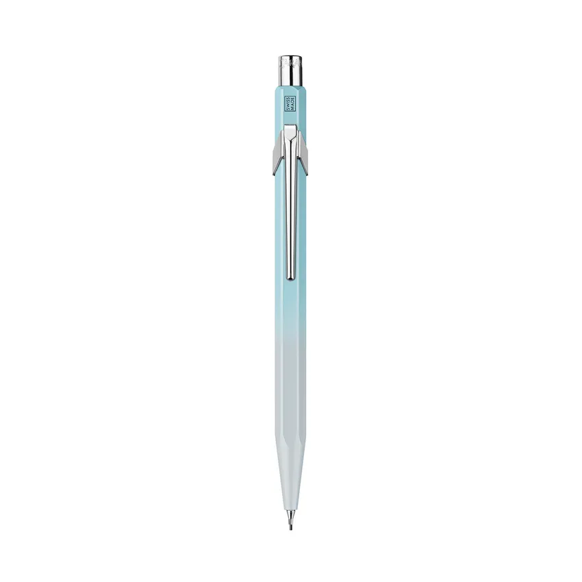 Caran d'Ache Special Edition Duo Set 849 (Fine black) Ballpoint Pen + 844 (0.5mm) Mechanical Pencil - Blue Lagoon