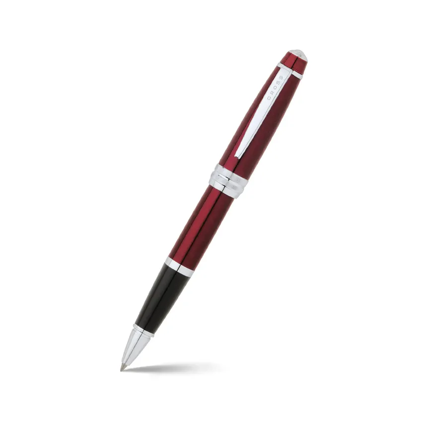 Cross AT0455-8 Bailey Rollerball Pen Red With Chrome Trims