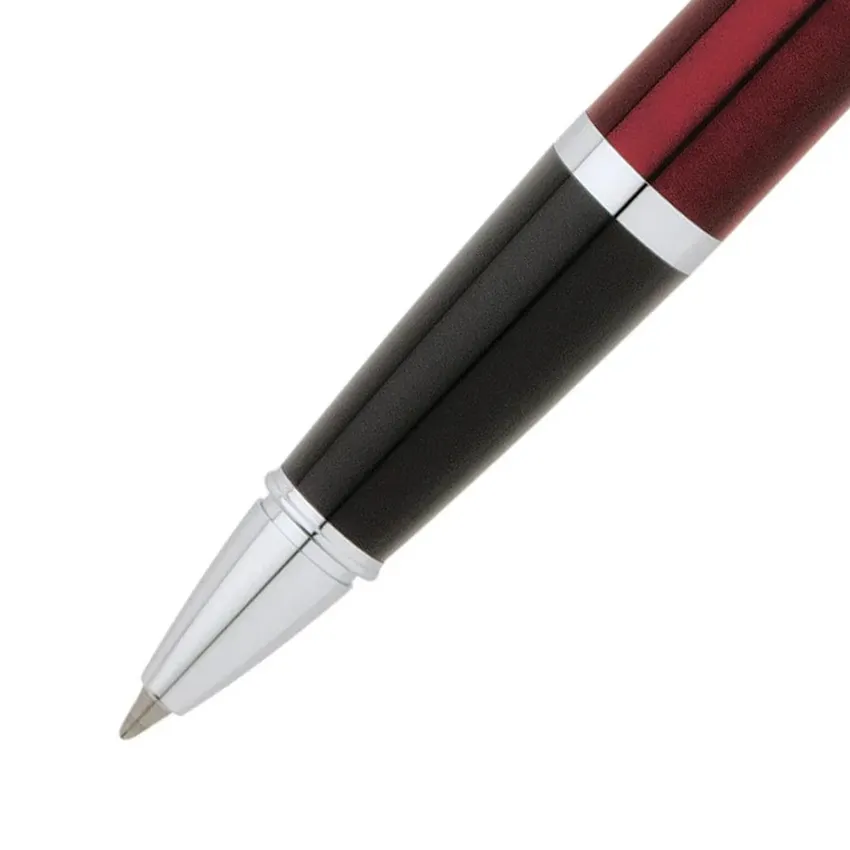 Cross AT0455-8 Bailey Rollerball Pen Red With Chrome Trims