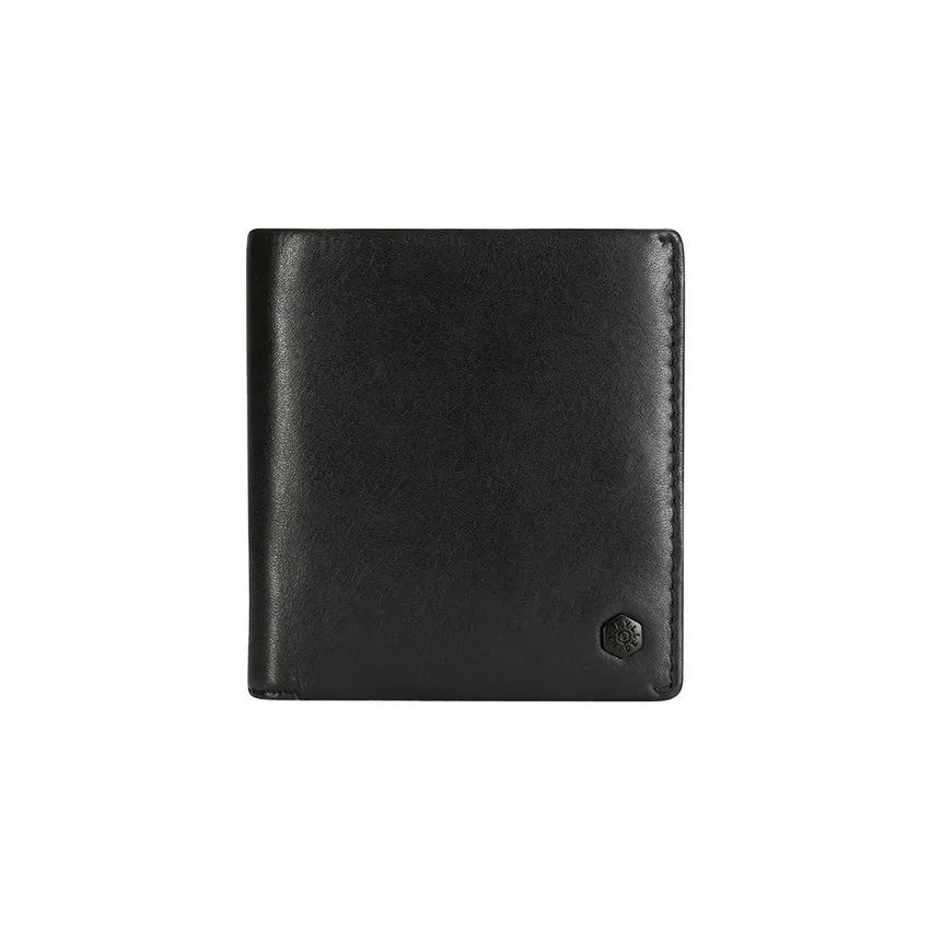 Jekyll & Hide 3495 Bifold Oxford Zip Around Wallet - Black