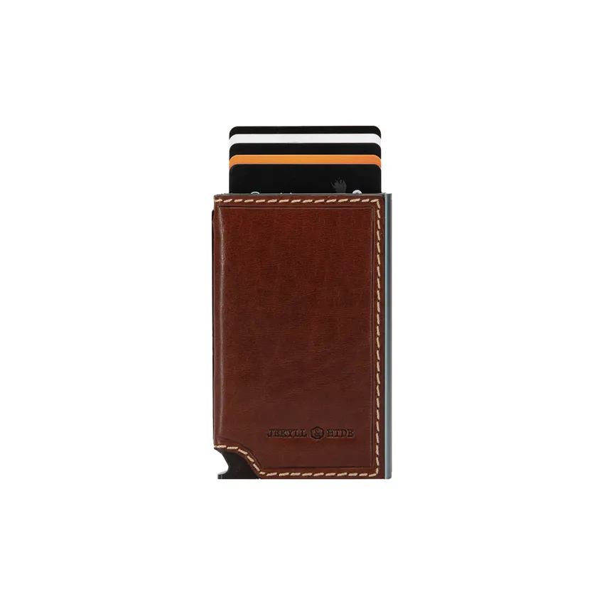 Jekyll & Hide 4311 Oxford Slim Card holder Wallet - Mocha