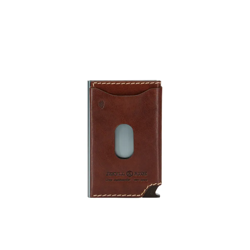 Jekyll & Hide 4311 Oxford Slim Card holder Wallet - Mocha