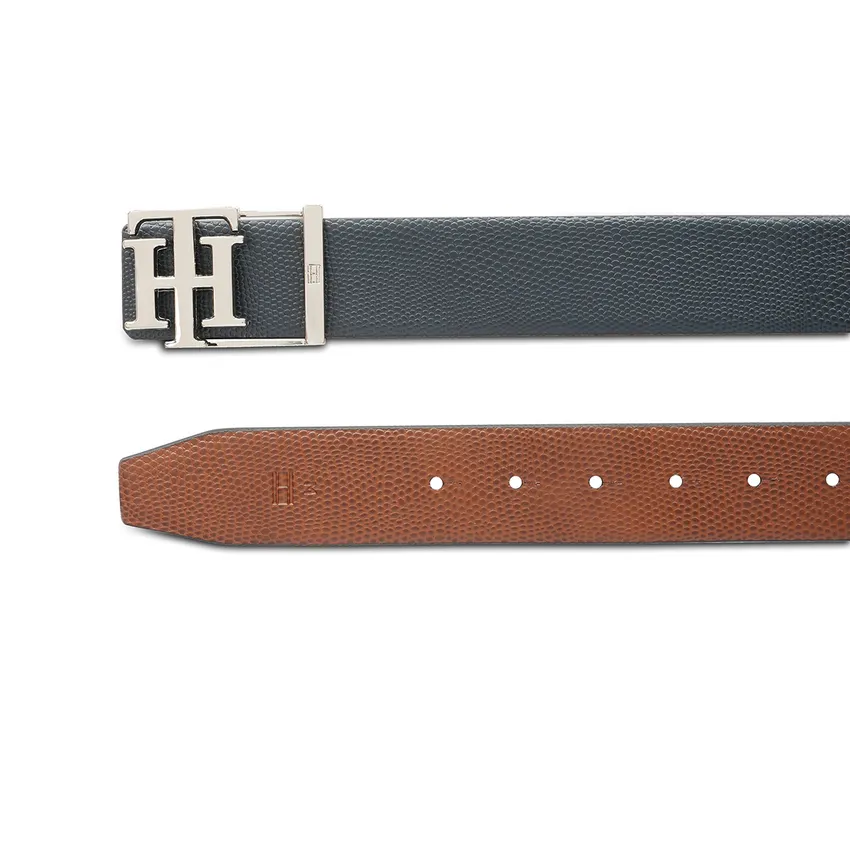 Tommy Hilfiger Farum Reversible Semi Formal Belt Medium - Navy And Tan