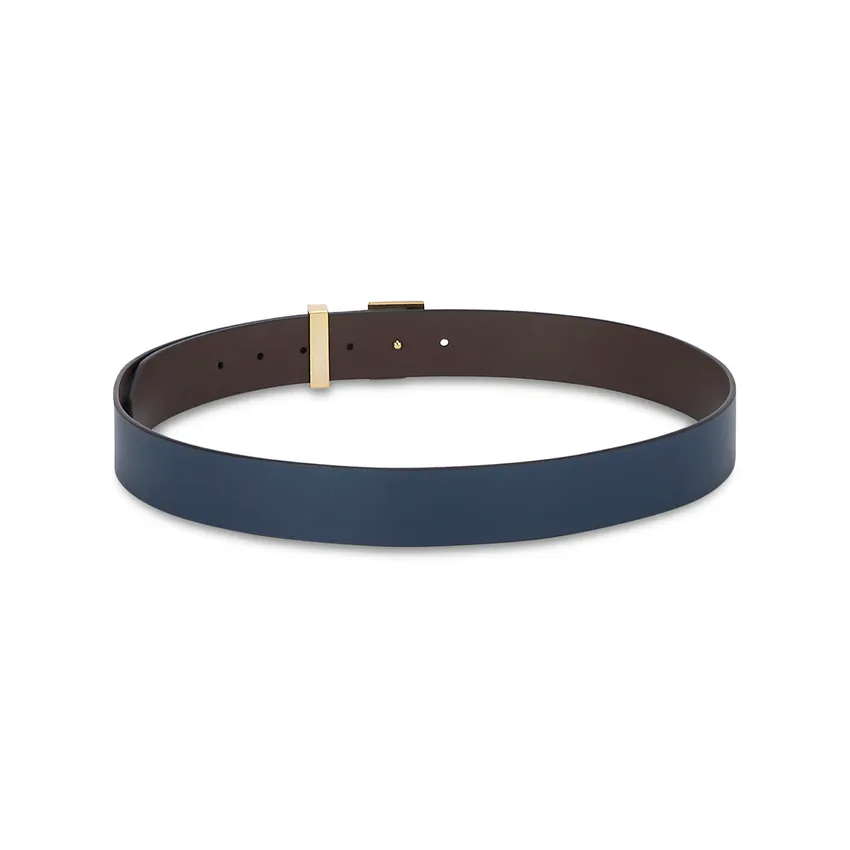 Tommy Hilfiger Skive Reversible Casual Belt Large - Navy And Brown