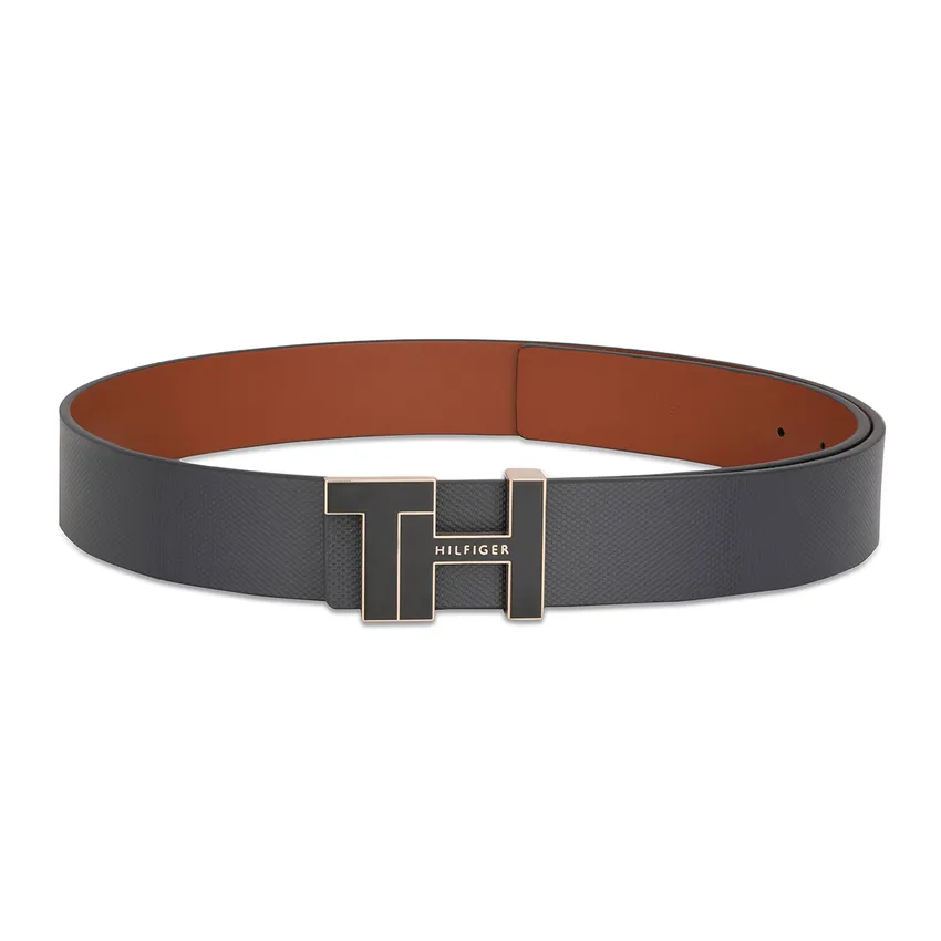 Tommy Hilfiger Alsop Reversible Semi Formal Belt Medium - Navy And Tan