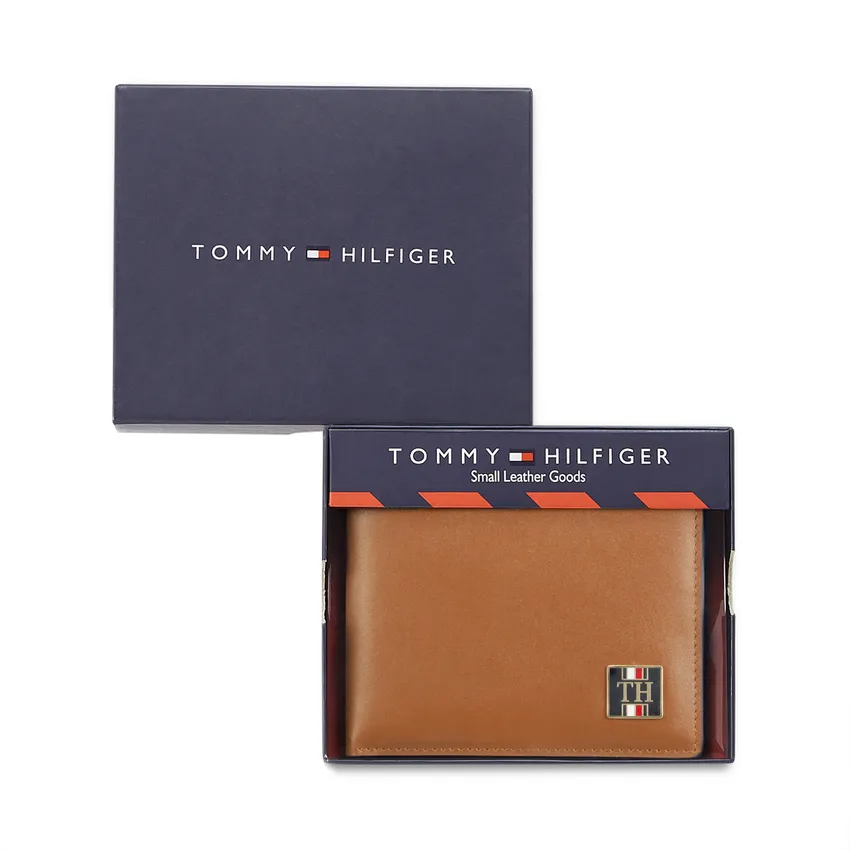 Tommy Hilfiger Wallet With Coin Pocket-Calogero Tan