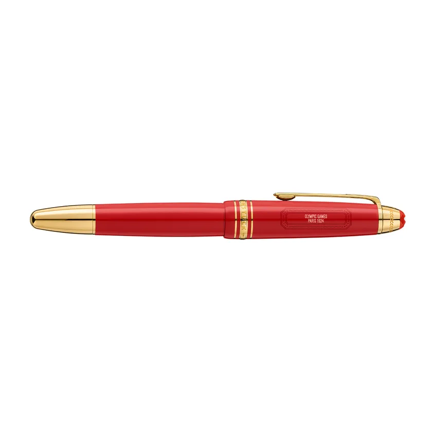 Montblanc 131359 MeisterstÃ¼ck The Olympic Heritage Collection Paris 1924 Legrand Fountain Pen (14K Medium) - Red with Gold trims