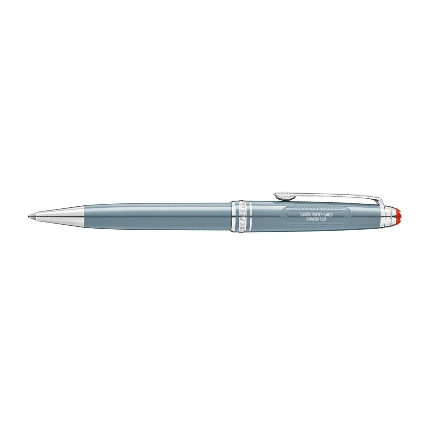 Montblanc 131365 Meisterstuck The Olympic Heritage Collection Chamonix 1924 Classic Ballpoint Pen - Grey with Platinum trims