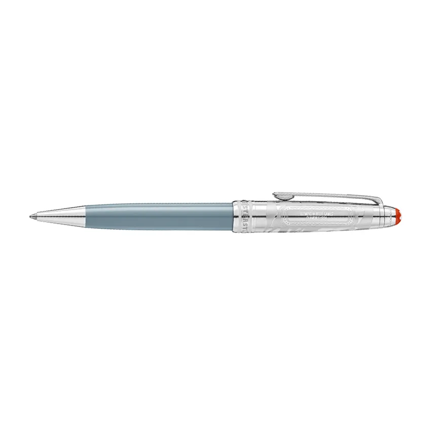 Montblanc 131369 Meisterstuck The Olympic Heritage Collection Chamonix 1924 Doue Classic Ballpoint Pen - Grey with Platinum trims