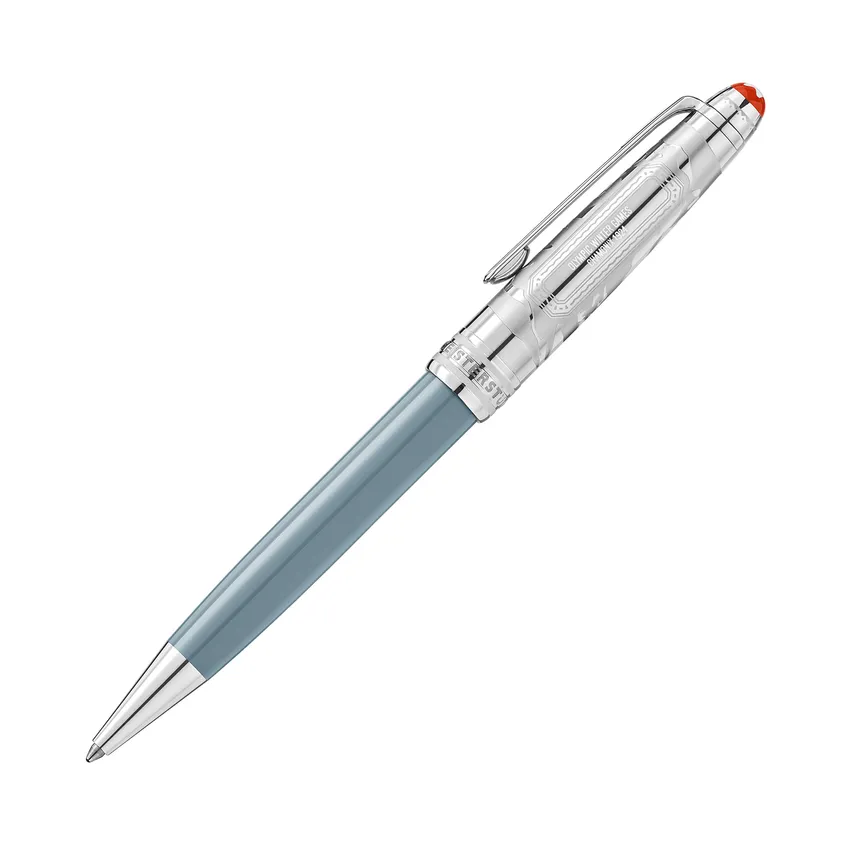 Montblanc 131369 Meisterstuck The Olympic Heritage Collection Chamonix 1924 Doue Classic Ballpoint Pen - Grey with Platinum trims