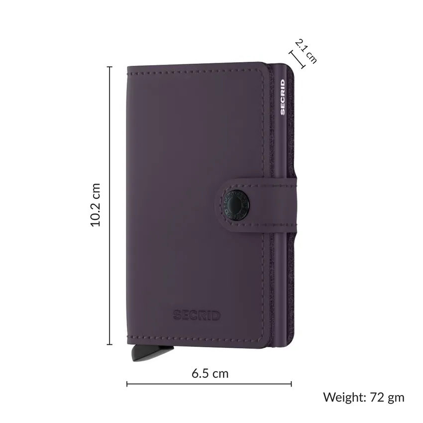 Secrid Miniwallet Matte Dark Purple