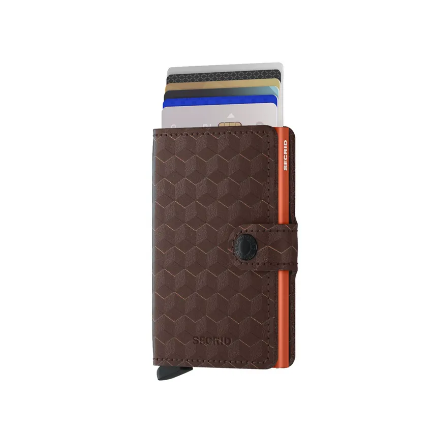 Secrid Miniwallet Optical Brown-Orange