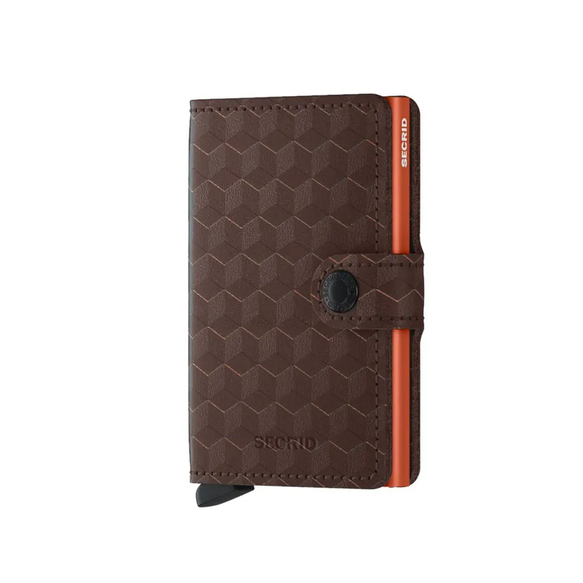 Secrid Miniwallet Optical Brown-Orange