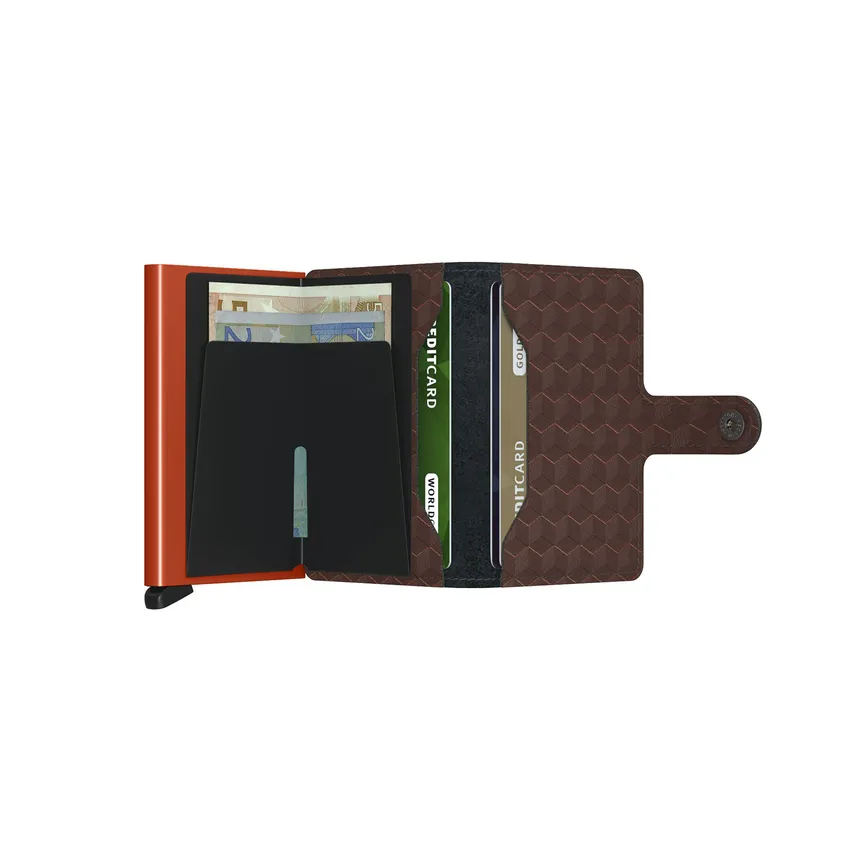 Secrid Miniwallet Optical Brown-Orange