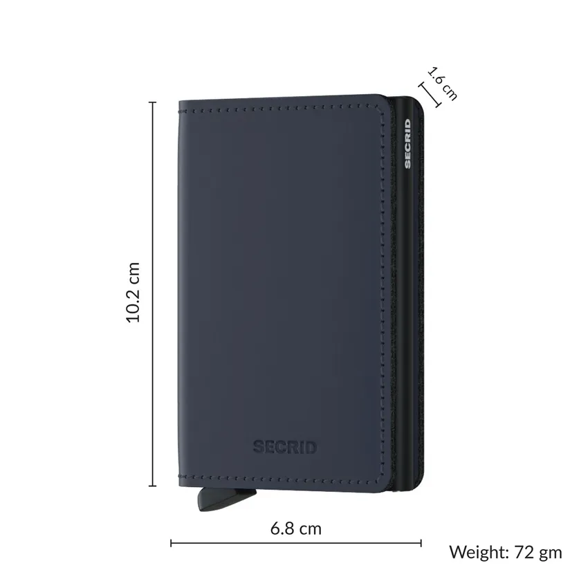 Secrid Slimwallet Matte Night Blue