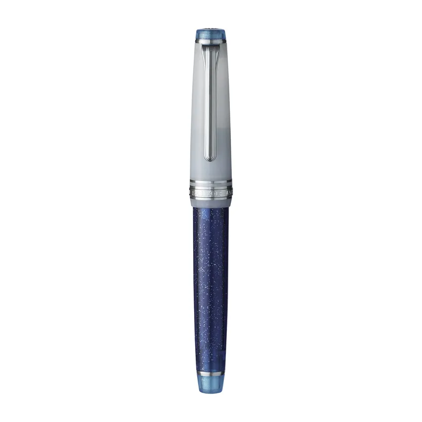 Sailor Professional Gear Slim Sunlight from the Ocean Floor 'Umizoko kara Taiyo' Fountain Pen (14K Medium Fine) - Blue With Rhodium-Plated Trims