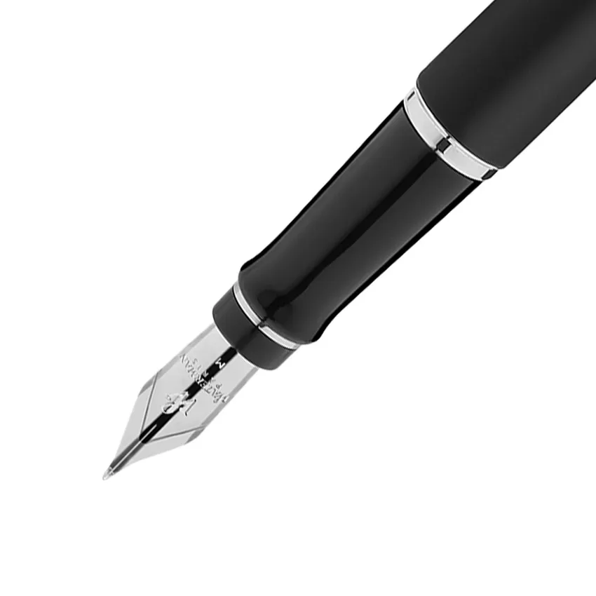 Waterman Expert Matte Black Chrome Trim Fountain Pen - Medium