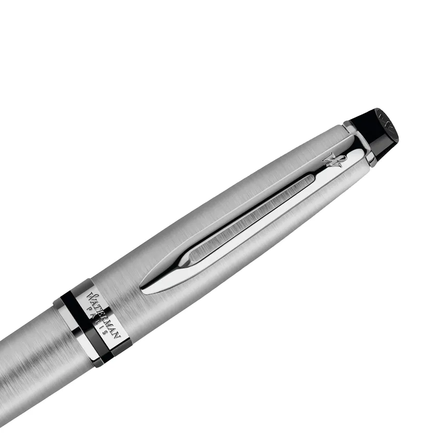 Waterman Expert Stainless Steel Chrome Trim Ballpoint Pen