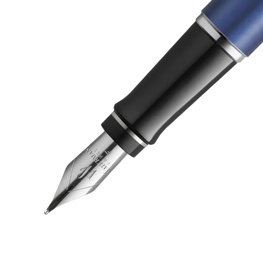 Waterman Expert L'essence Du Bleu Chrome Trim Fountain Pen - Medium