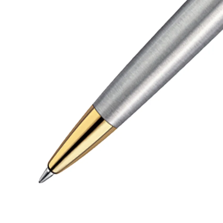 Waterman Hemisphere Stainless Steel Gold Trim Ballpoint Pen