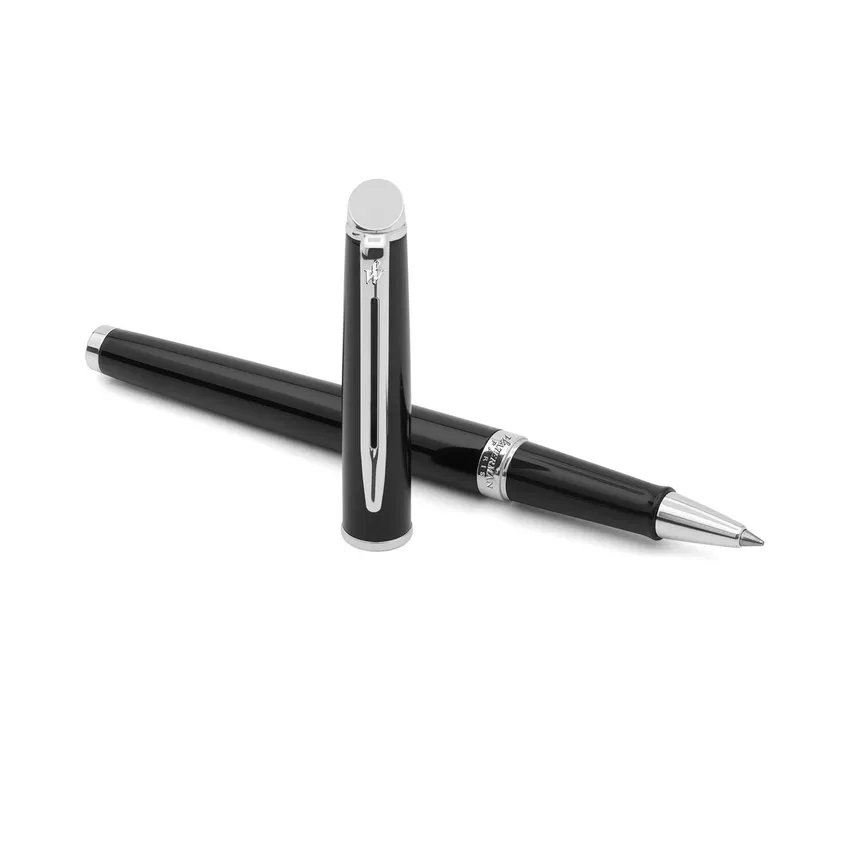 Waterman Hemisphere Mars Black Chrome Trim Rollerball Pen