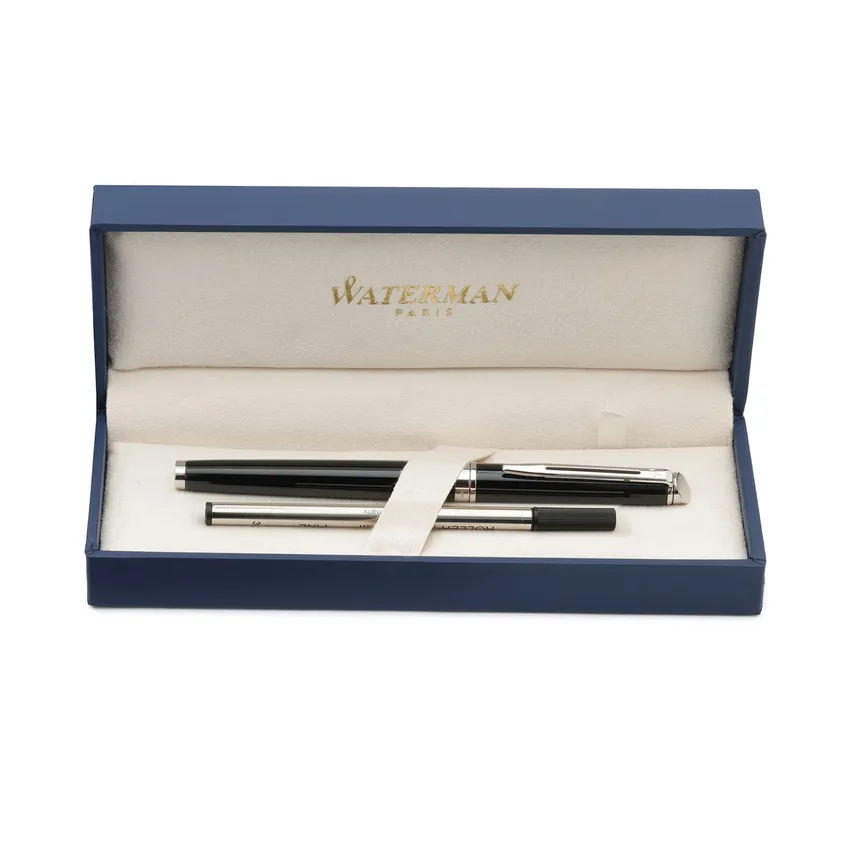 Waterman Hemisphere Mars Black Chrome Trim Rollerball Pen