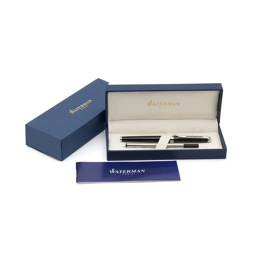 Waterman Hemisphere Mars Black Chrome Trim Rollerball Pen