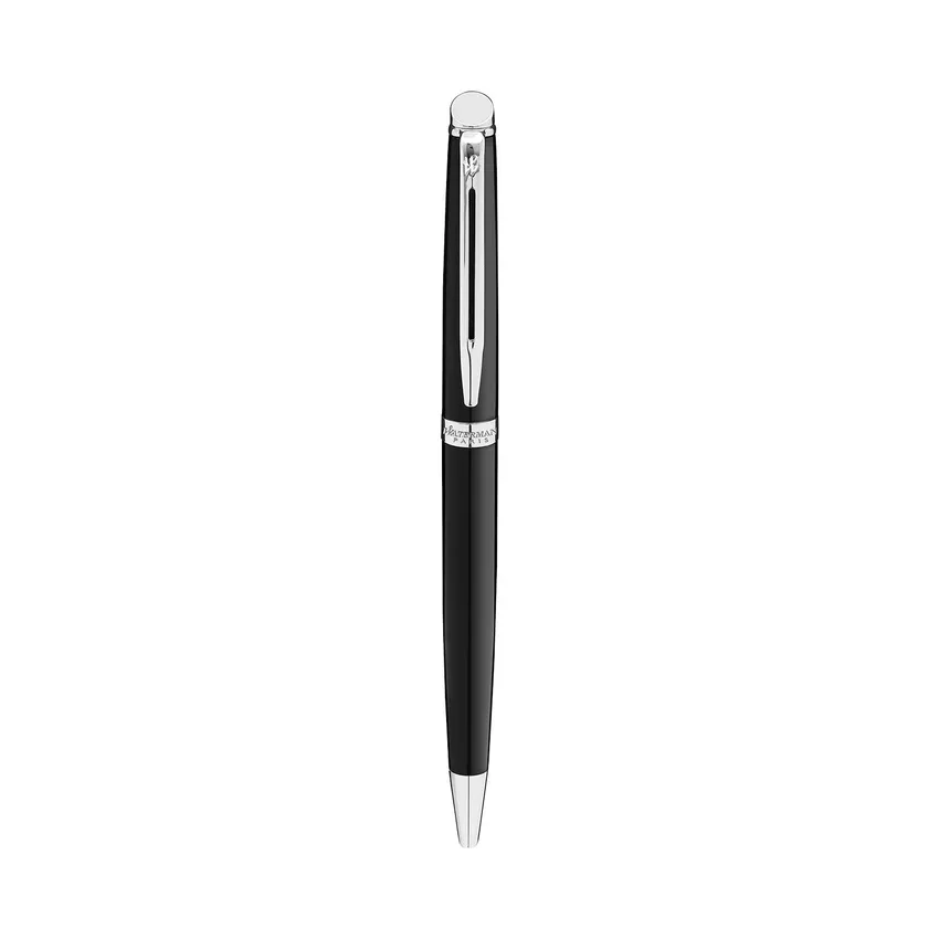 Waterman Hemisphere Mars Black Chrome Trim Ballpoint Pen