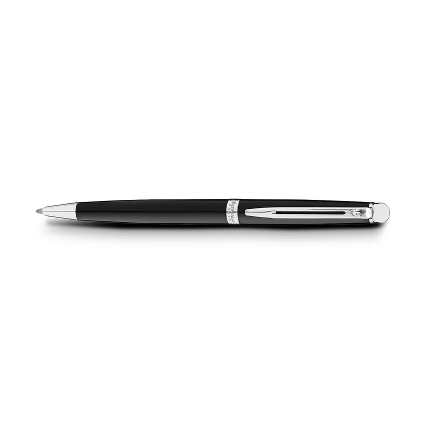 Waterman Hemisphere Mars Black Chrome Trim Ballpoint Pen