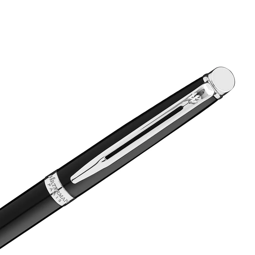 Waterman Hemisphere Mars Black Chrome Trim Ballpoint Pen