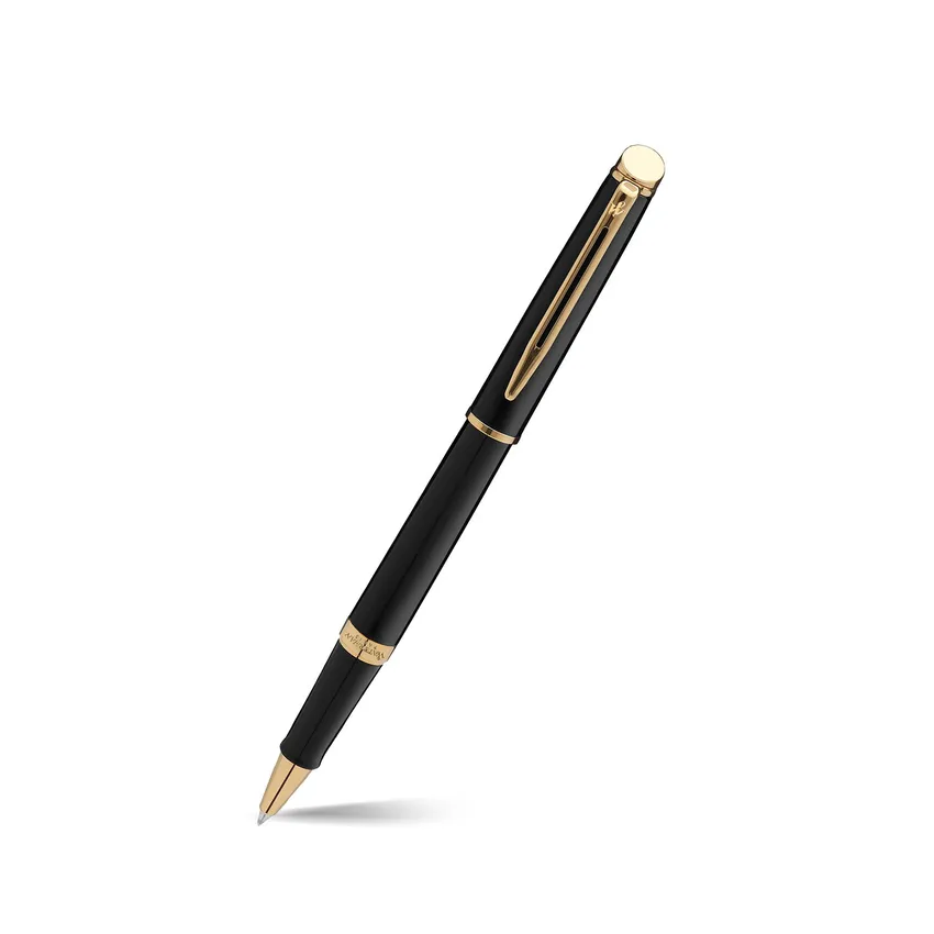 Waterman Hemisphere Mars Black Gold Trim Rollerball Pen