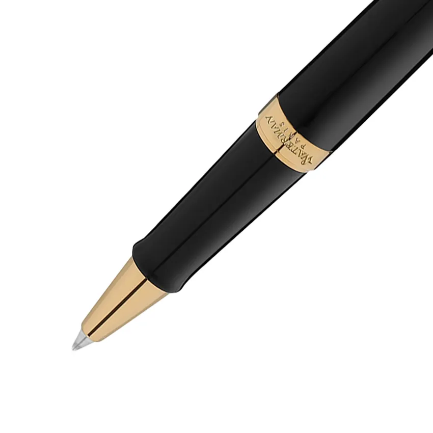 Waterman Hemisphere Mars Black Gold Trim Rollerball Pen