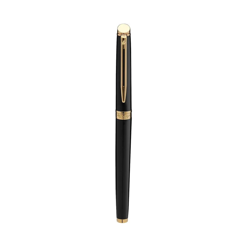 Waterman Hemisphere Mars Black Gold Trim Rollerball Pen