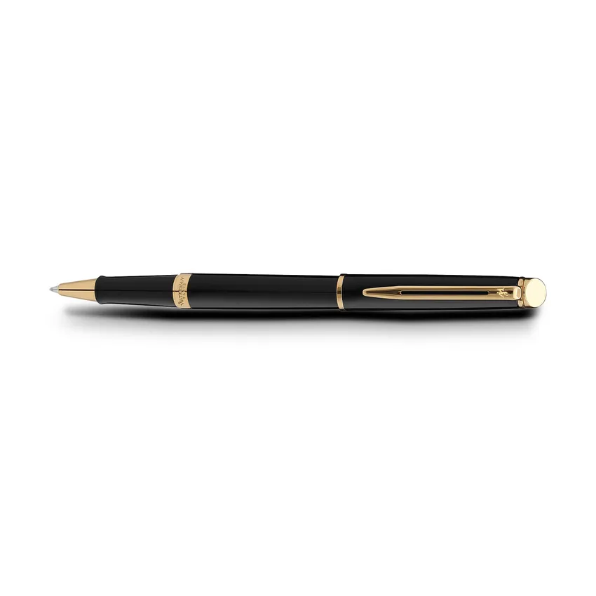 Waterman Hemisphere Mars Black Gold Trim Rollerball Pen