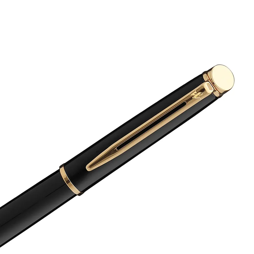 Waterman Hemisphere Mars Black Gold Trim Rollerball Pen