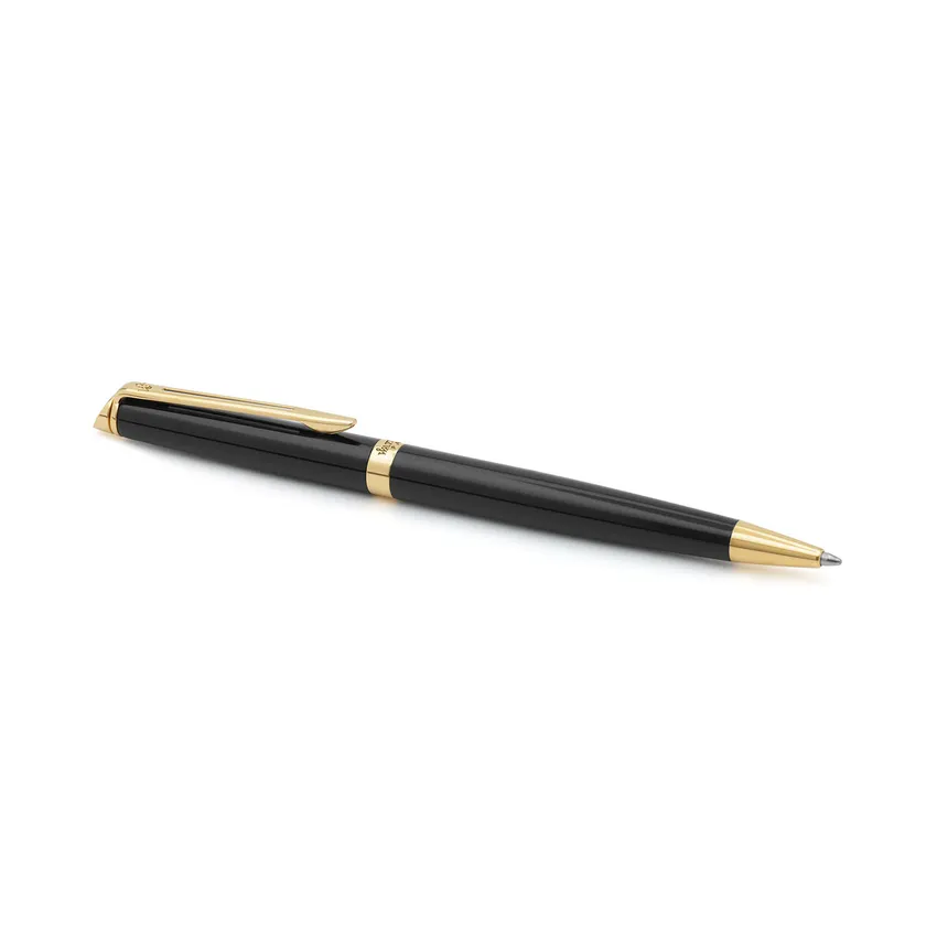 Waterman Hemisphere Mars Black Gold Trim Ballpoint Pen