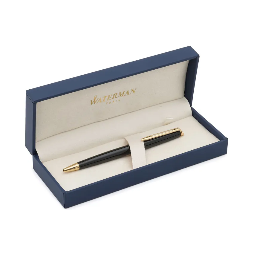 Waterman Hemisphere Mars Black Gold Trim Ballpoint Pen