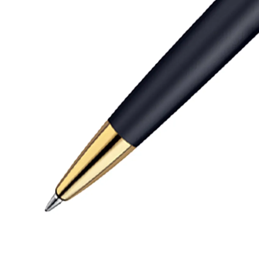 Waterman Hemisphere Matte Black Gold Trim Ballpoint Pen