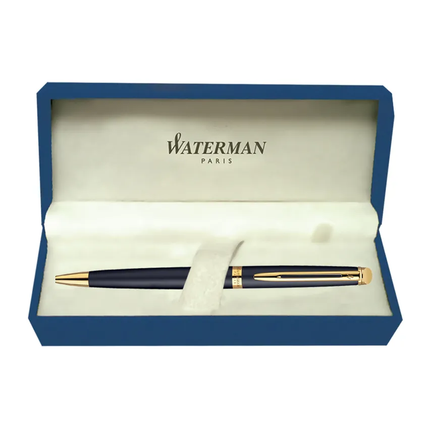 Waterman Hemisphere Matte Black Gold Trim Ballpoint Pen