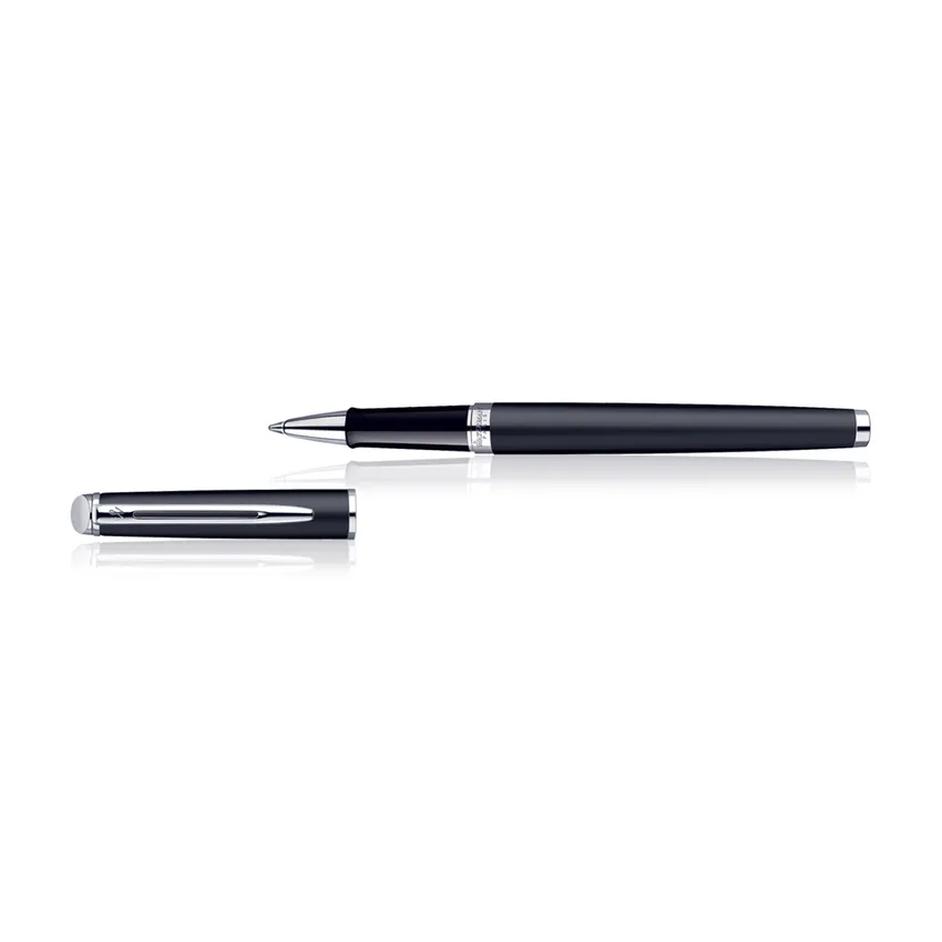 Waterman Hemisphere Matte Black Chrome Trim Rollerball Pen