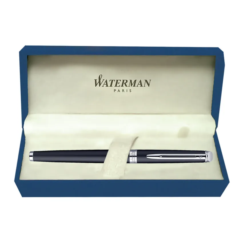 Waterman Hemisphere Matte Black Chrome Trim Rollerball Pen