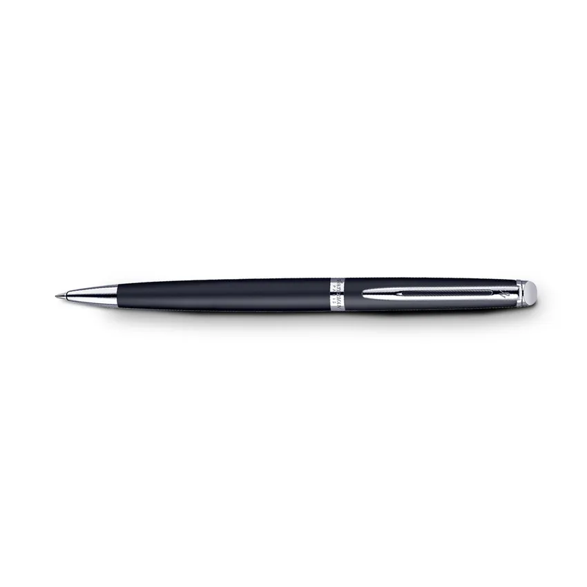 Waterman Hemisphere Matte Black Chrome Trim Ballpoint Pen