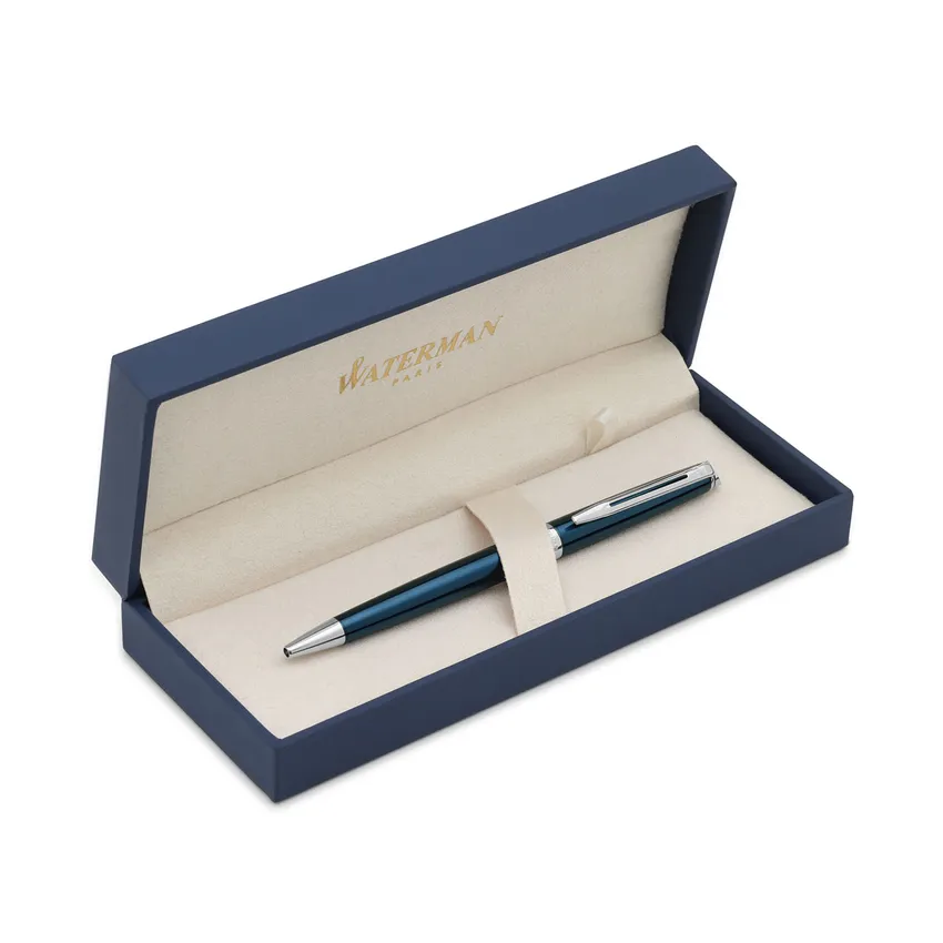 Waterman Hemisphere Metallic Blue Palladium Trims Ballpoint Pen