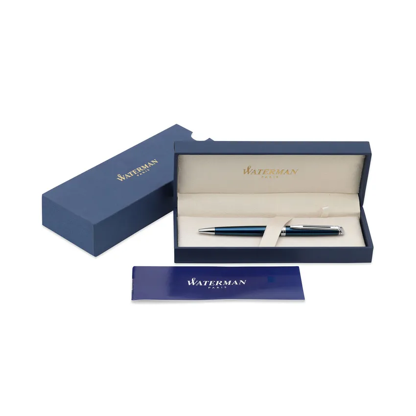 Waterman Hemisphere Metallic Blue Palladium Trims Ballpoint Pen