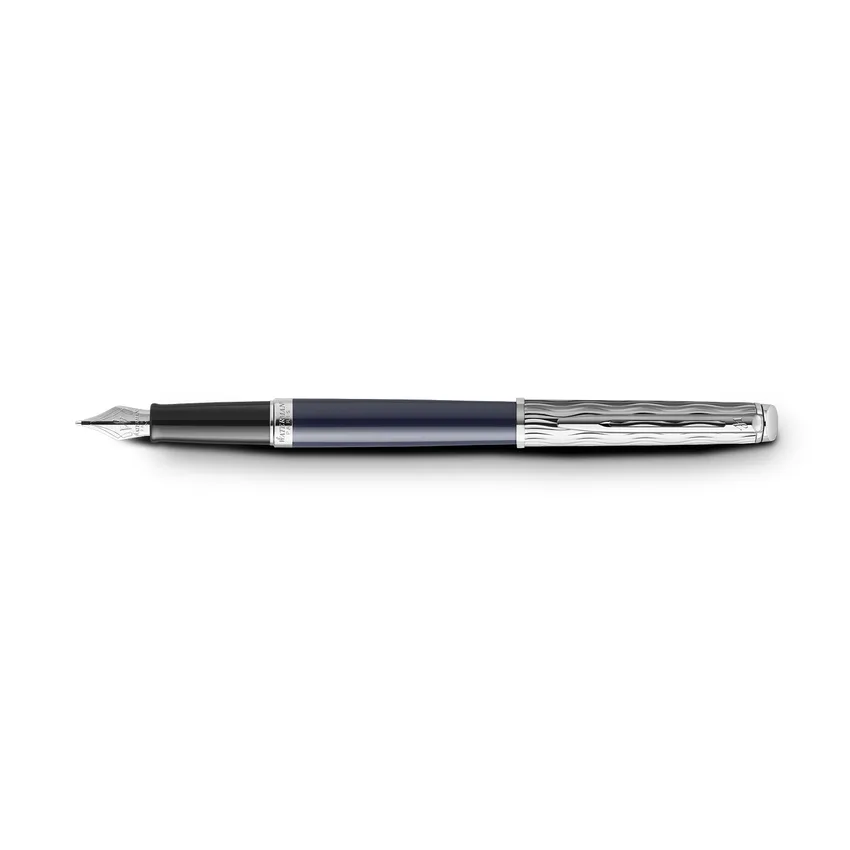 Waterman Hemisphere L'essence Du Bleu Chrome Trim Fountain Pen - Medium