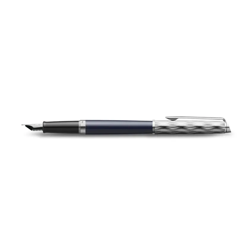 Waterman Hemisphere L'essence Du Bleu Chrome Trim Fountain Pen - Medium