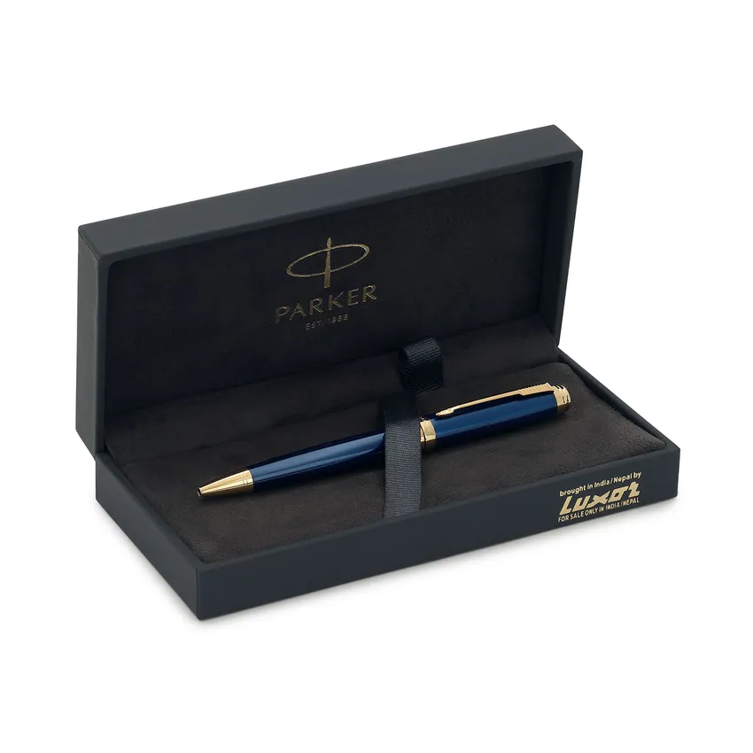 Parker Ambient Blue Gold Trim Ballpoint Pen