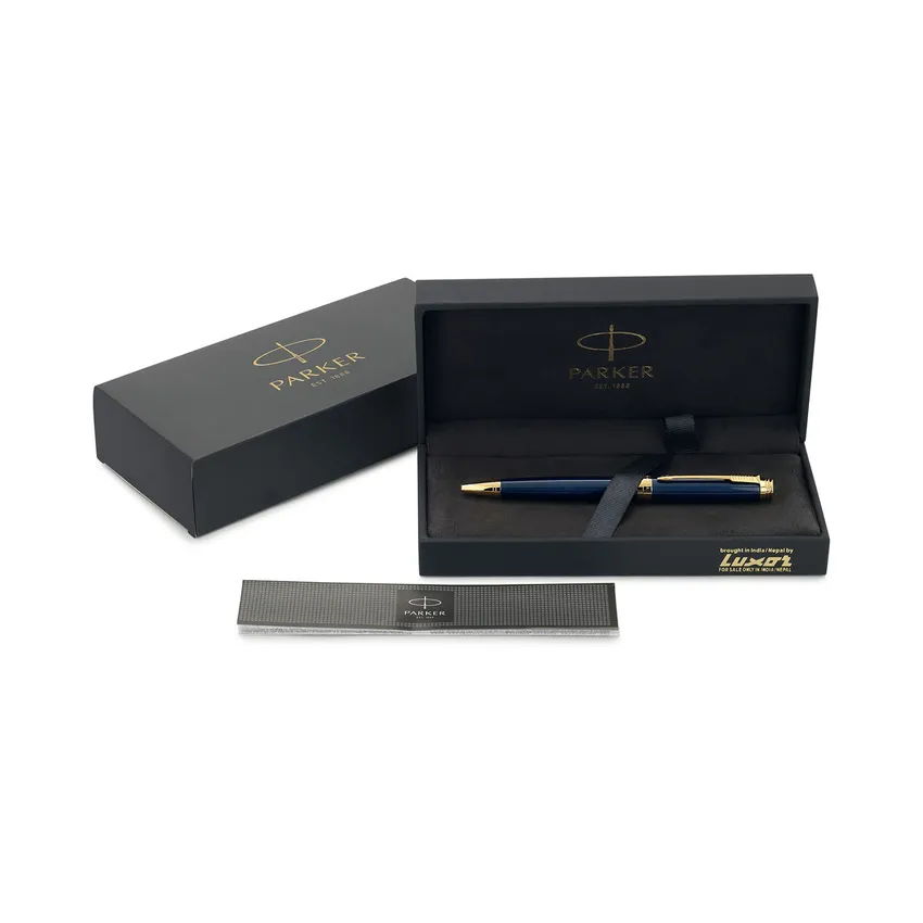 Parker Ambient Blue Gold Trim Ballpoint Pen